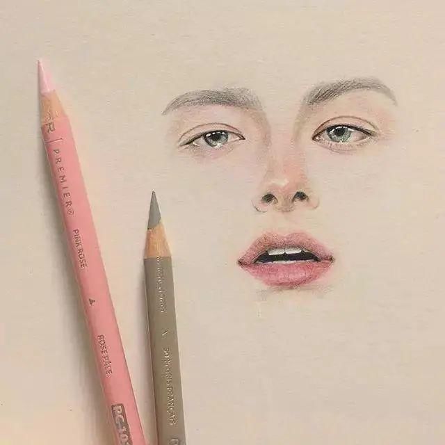  画妆|韩国美女艺术家不但会化妆，还会用彩铅和水彩笔“画妆”