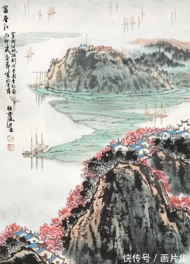 金陵画派$他跟随山水画大师傅抱石习画二十年,为傅派山水第一传人