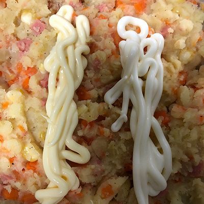 玉米粒|培根土豆泥沙拉卷