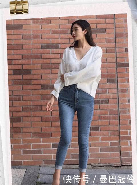 牛仔裤使整个人看上去更加优雅大方,时尚百搭,青春活力十足