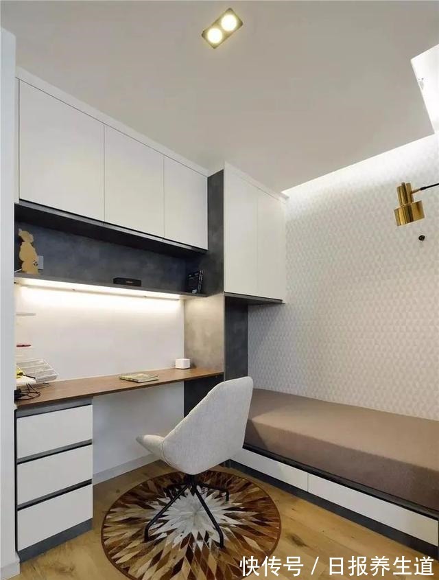 收纳|巧妙的设计,50㎡户型放下两张床,还有咖啡厅、衣帽间和咖啡吧!