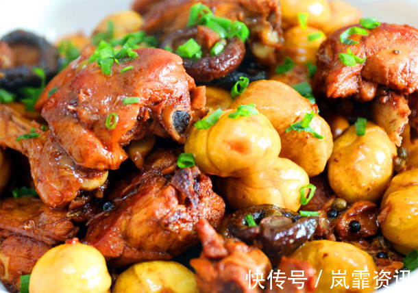 香菇板栗鸡|冬至快到了气温持续下降伴随8级大风,多吃强身菜,补钙补脑补血