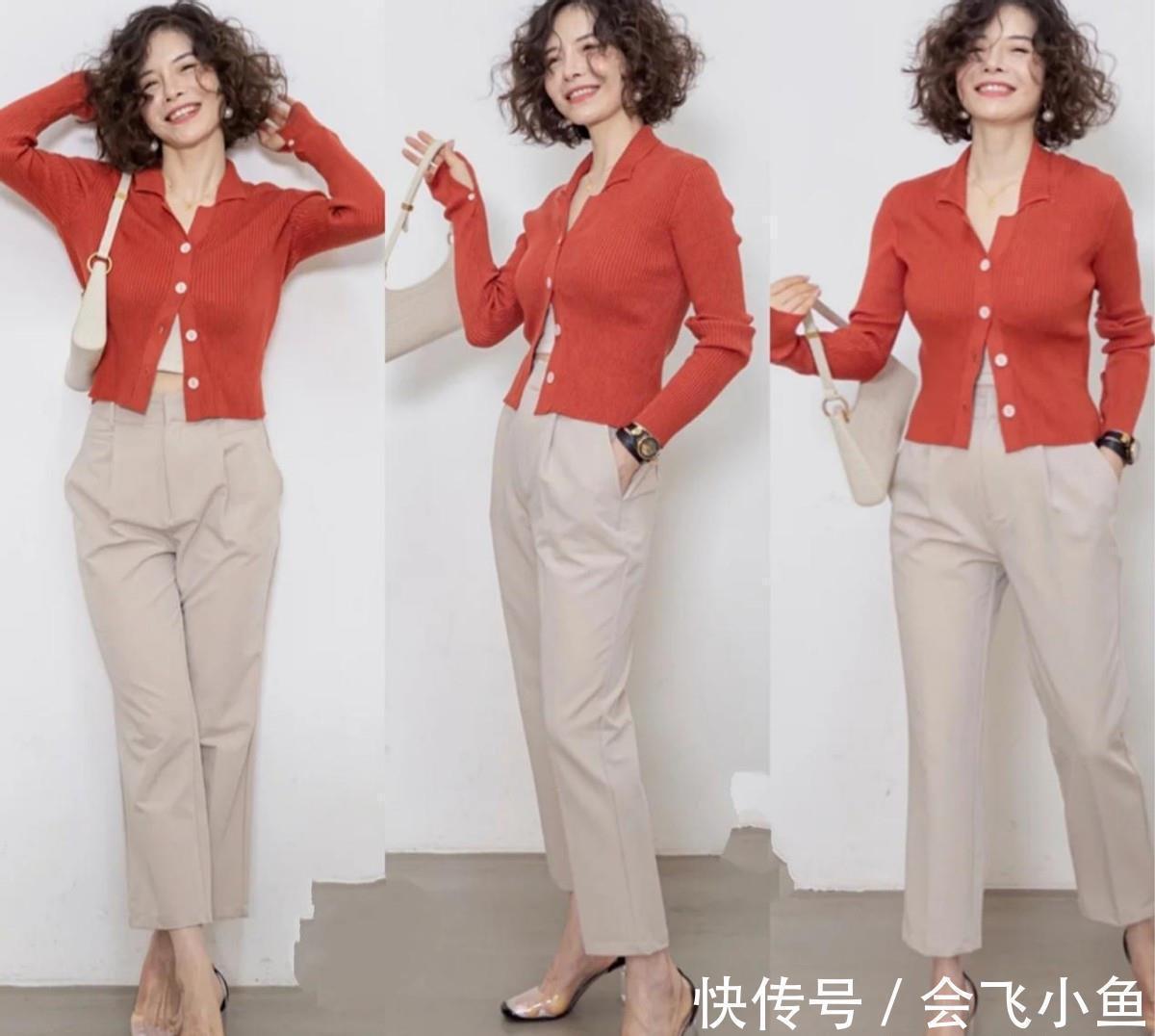 枫叶 奔五女人如何摆脱大妈式穿搭？学她的“优雅色”搭配，俏皮又高级