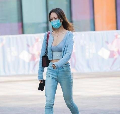 牛仔裤 微胖型美女,紧身牛仔裤超显瘦,时尚显气质!