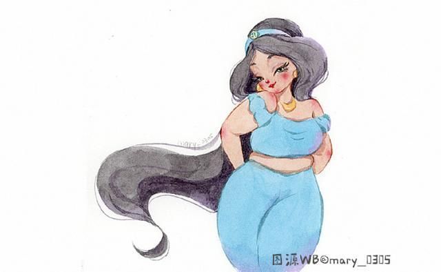 爱丽儿|大象腿、肥肚腩、双下巴,凭什么迪士尼公主变胖,还是这么可爱