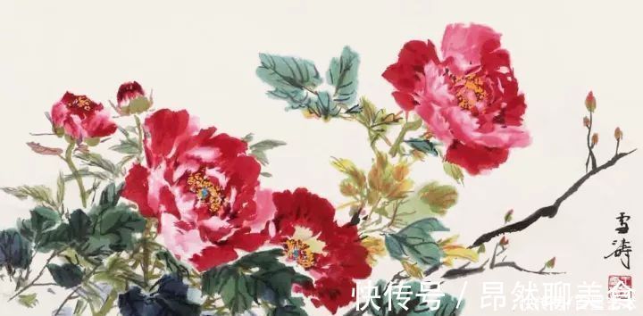小写意@唯有牡丹真国色!小写意牡丹画150幅,美醉了