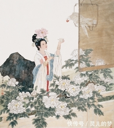 彭连熙$贾维泽:品读彭连熙工笔仕女画——连熙笔端画,万人手中风!
