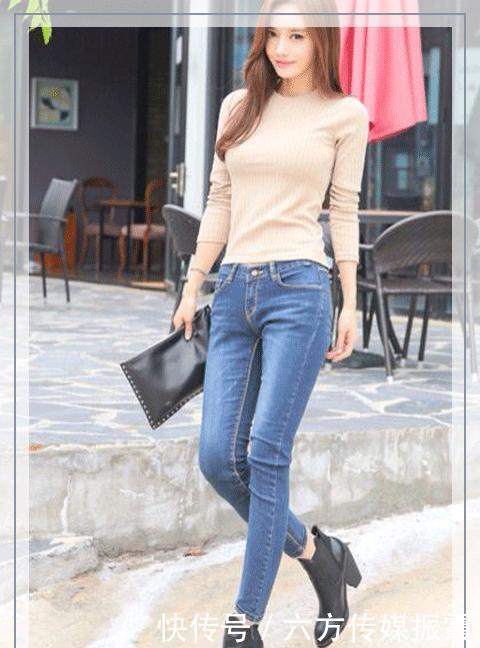 牛仔裤|紧身牛仔裤展现女性气质,设计很有线条感,直观地拉伸腿部比例