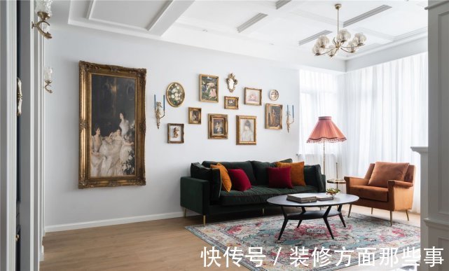 柜体|122平混搭四居室,四等分的内嵌式柜子让室内平添一份典雅