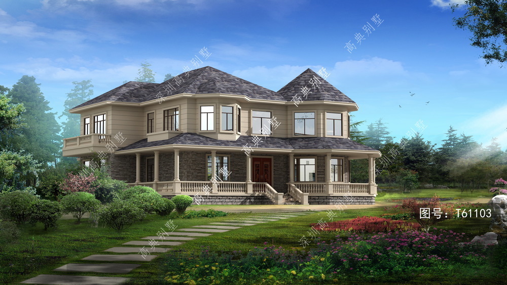 别墅|简欧小别墅,成本经济,非常适合农村自建房。