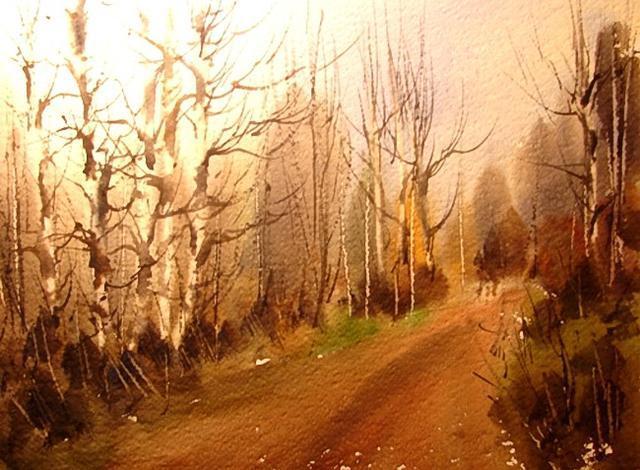 Luis#西班牙现代艺术家Luis Lopez Costea 水彩风景作品欣赏