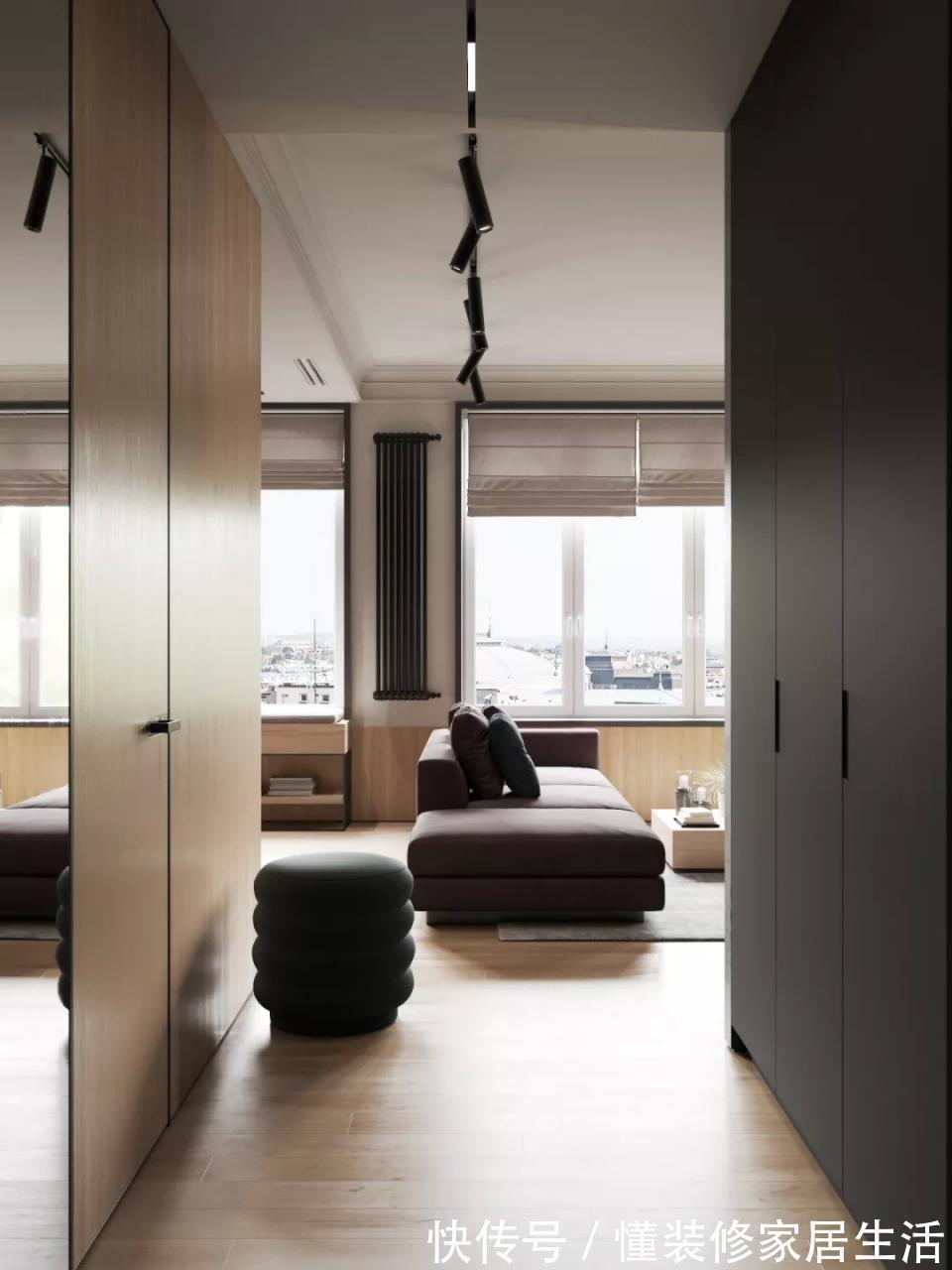 玄关|别再盯着北欧风啦,看看人家66㎡小户型轻奢风,豪宅也被秒成渣