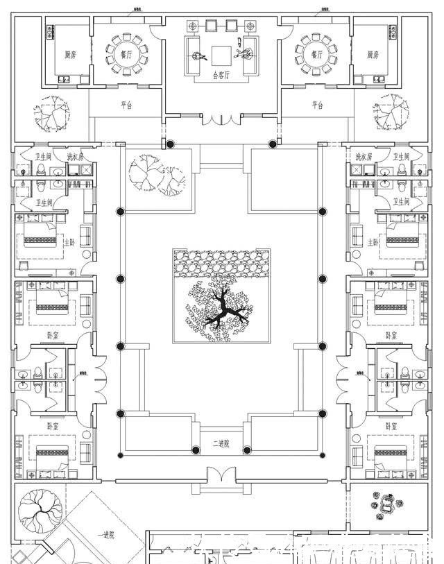 游廊|他花了69万,在村里建造了一座四合院,完工后,邻居都羡慕了