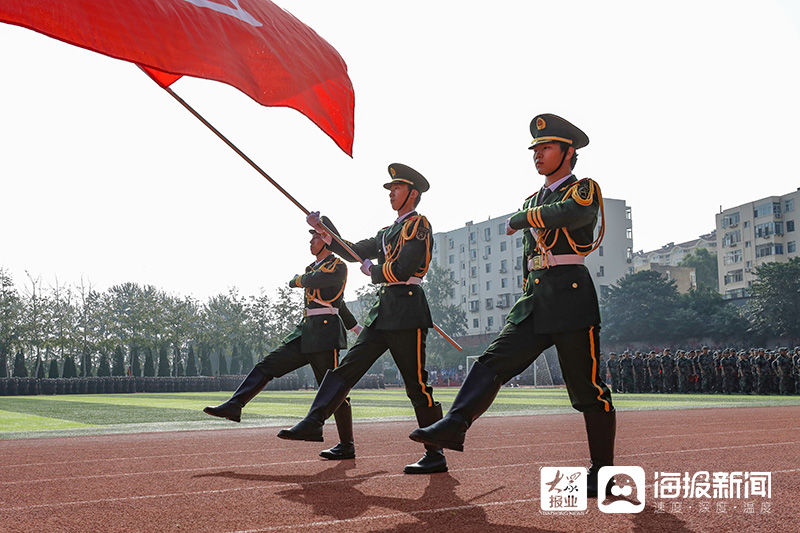 军姿飒爽，青春飞扬！山东工商学院新生交出军训“答卷”|图集 | 山东工商学院