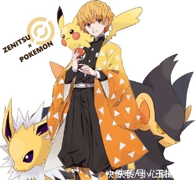 皮卡丘|鬼灭之刃×宝可梦,我妻子善逸与皮卡丘匹配,蝴蝶忍同类妖精可爱