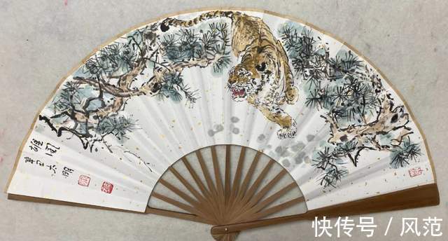 中国画!《书画南北方》陈太明画虎