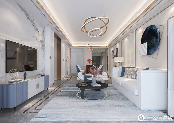 电视墙|难怪现在都喜欢装轻奢风格,原来可以这么美,看了她家后被治愈了