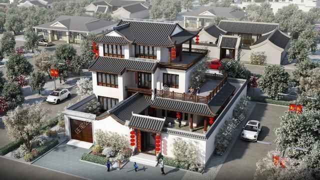 小院|农村盖小院，我只服这5套中式别墅，最低20万你盖不