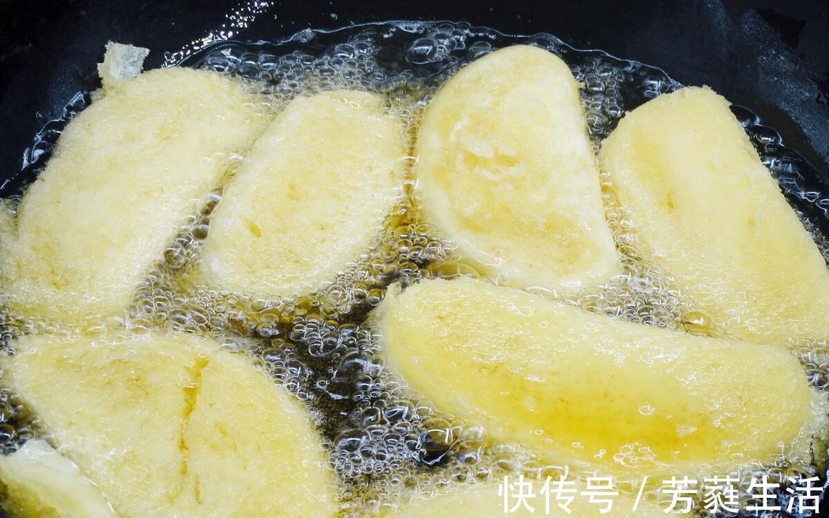 馒头片|炸馒头片,只裹蛋液是错的,多做1步,馒头片不吸油,外酥里软