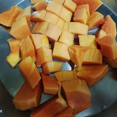 木瓜红枣炖牛奶|木瓜红枣炖牛奶