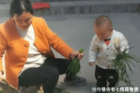 实力|“会干的不想干,不会干的抢着干”,萌娃实力帮倒忙,摘韭菜火了