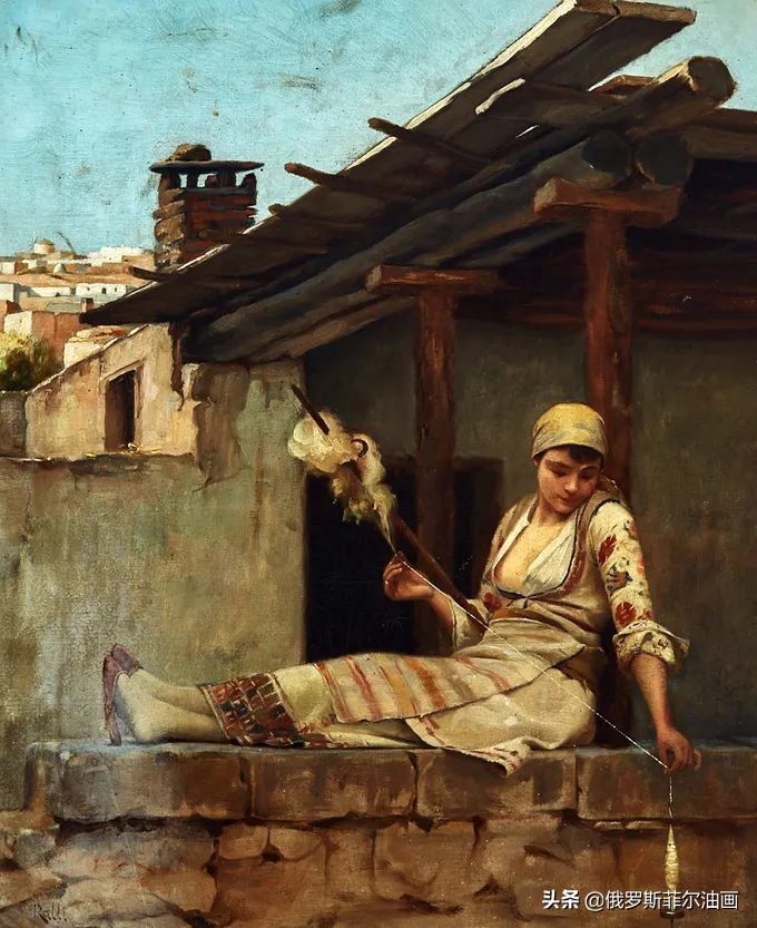 拉利@微妙而动人的油画，他画出了东方浪漫的神秘主义