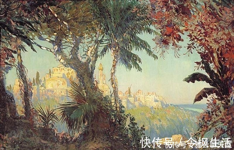 油画$俄罗斯印象派画家,康斯坦丁诺维奇加勒巴多夫,油画作品欣赏