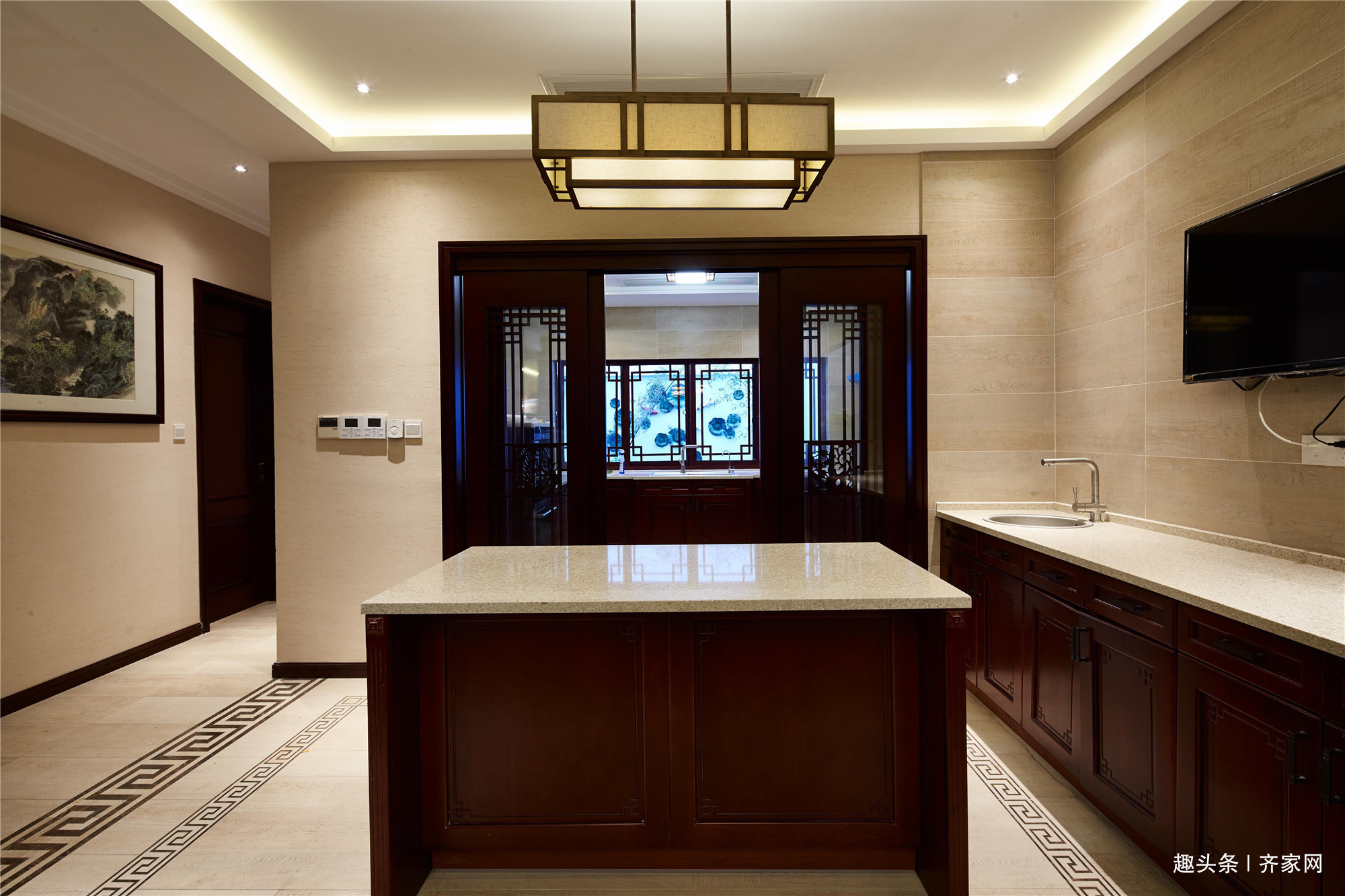 屏风|大户型中式之家,屏风古典家具相互辉映,呈现和谐,宁静之美