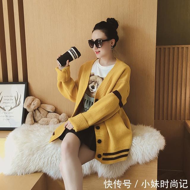 春天 慵懒气息浓郁的针织开衫,是这春天的必备