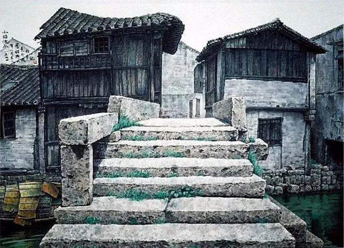 贺天健&吕吉人笔下的水韵江南,美在意境!