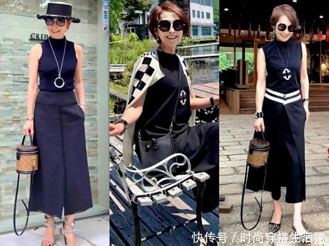 t恤|时尚与年龄无关,五六十岁女人试试这“无龄感”穿搭,时尚又高级