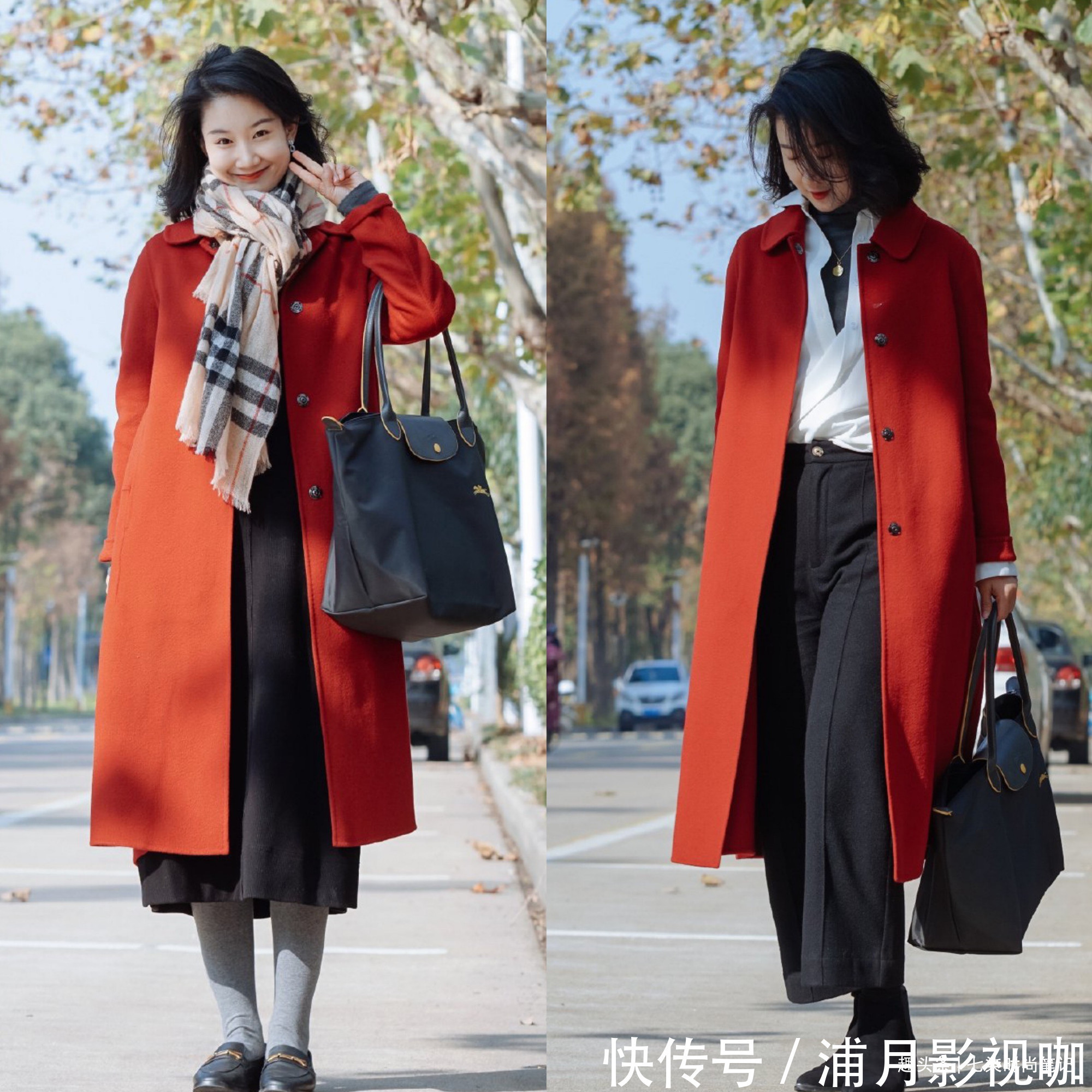 怕冷的中年女人,冬天少露腿,学她这样穿,舒适保暖还气质