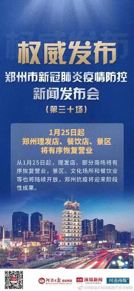 郑州景区|1月25日起 郑州景区将有序恢复开放