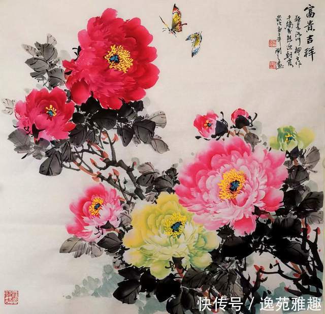 【画作欣赏】心中牡丹开,处处是暖阳,画家王润之作品欣赏