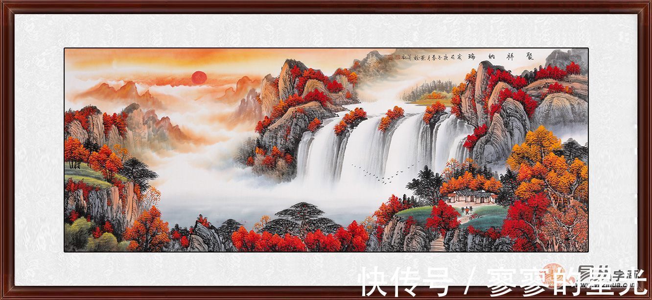 山水画#刘燕姣山水画 美丽到令人动容动情动心