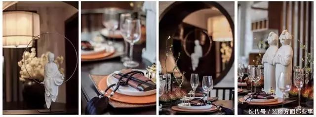 茶室|新中式别墅设计,落落大方,袅袅炊烟树外饶,一抹写意浅墨清韵