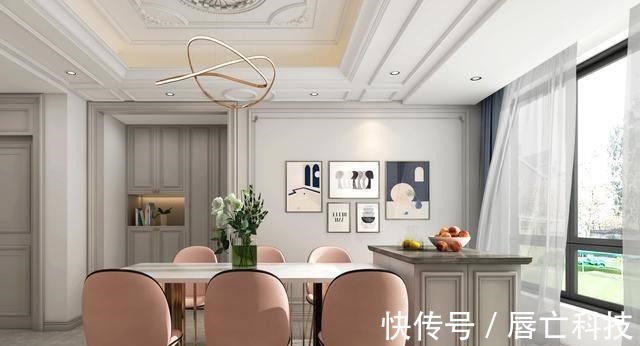 现代|168㎡现代轻奢,粉和绿等元素的润色,让居住环境活泼又优雅!