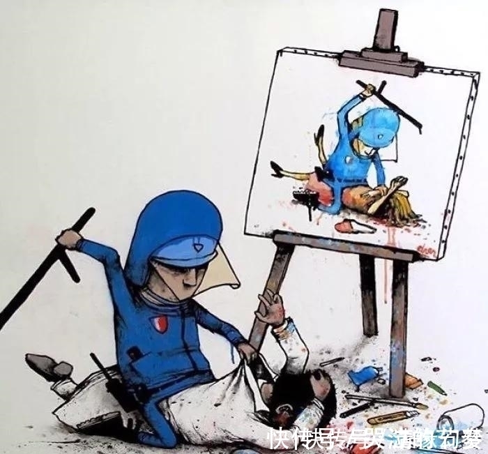 插画&这组内涵插画,刚看第一张笑喷了,看到第三张我就泪奔了