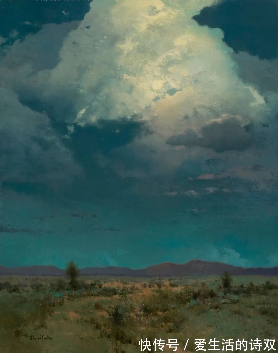 卢伯克$大卫·格里芬的风景油画高清图,放大看,更迷人