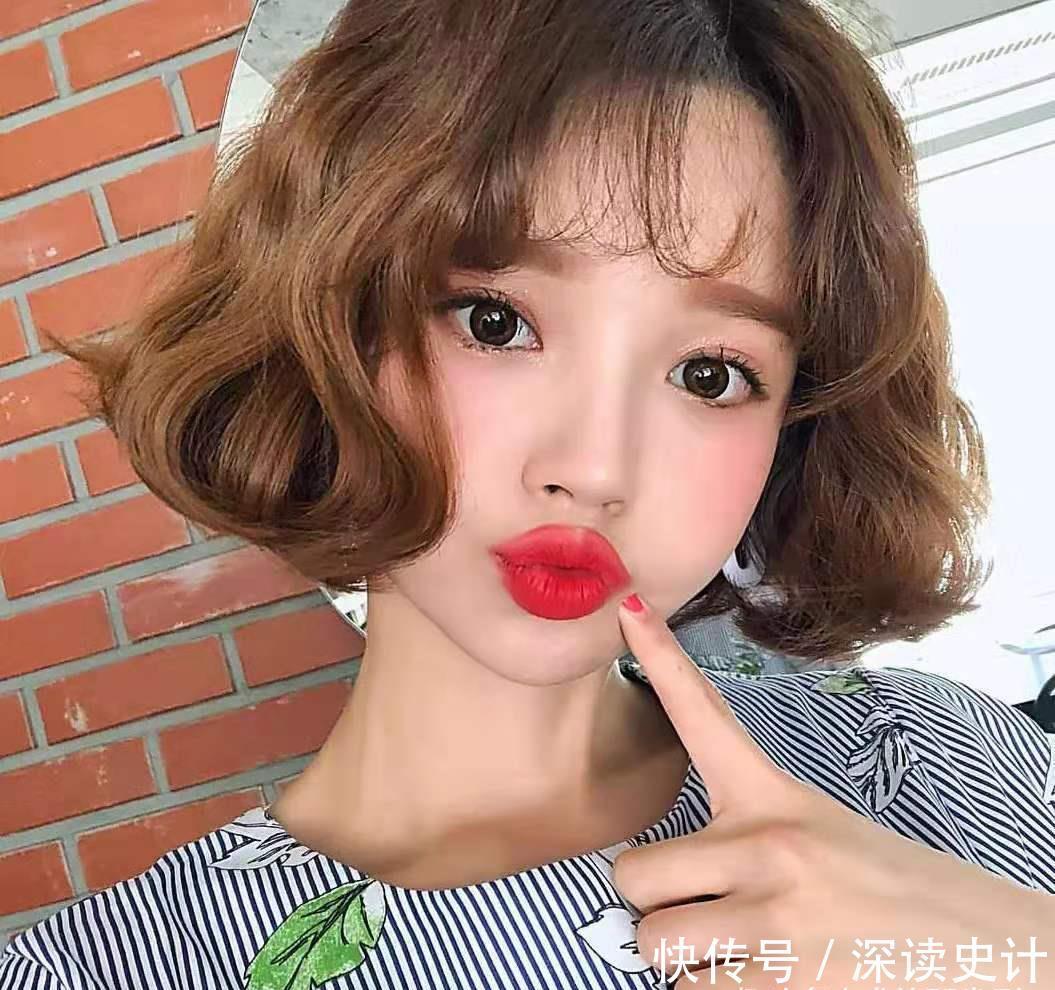 圆脸型|别总抱怨脸太圆,当你试过这款“齐脖”发型后,就知道圆脸有多美