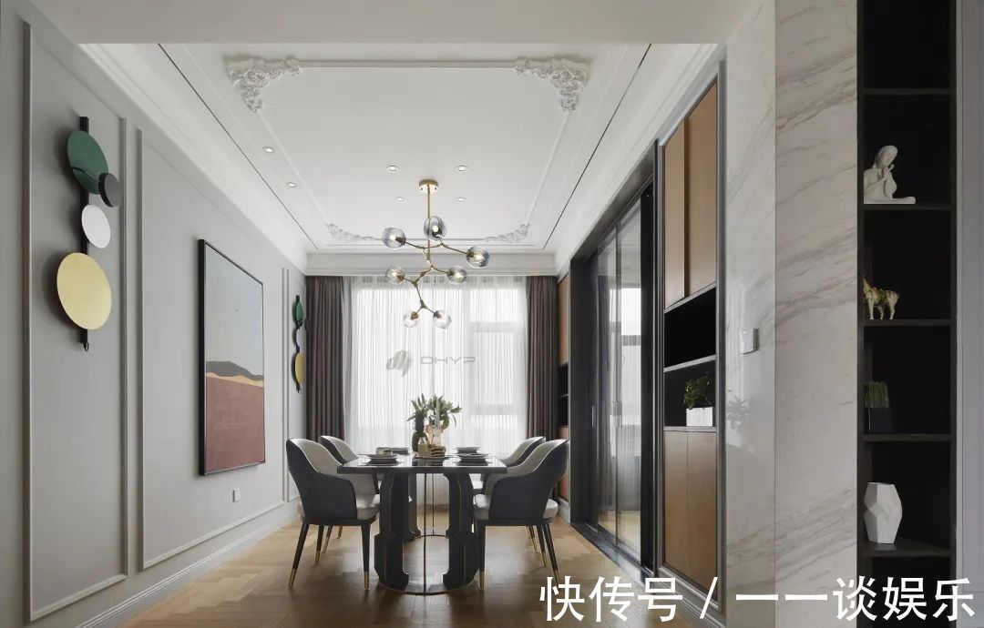 墙面|180㎡现代轻奢风，打造充满华丽与端庄档次的高级居住氛围