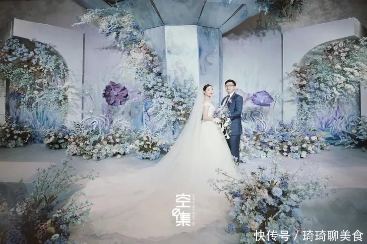 因为爱情|这场蓝色+紫色系海洋主题婚礼,浪漫演绎了属于你我的海底世界