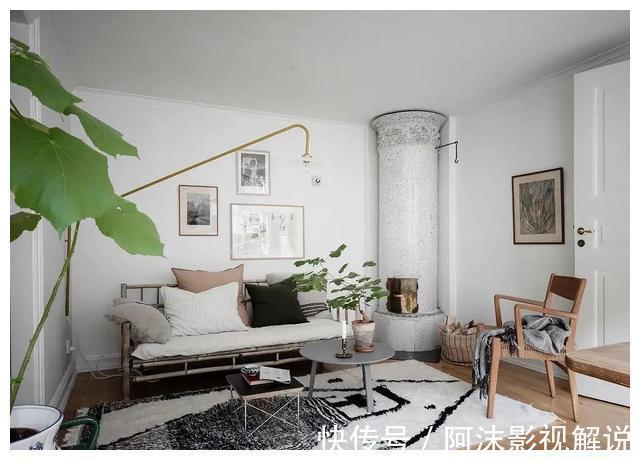 小公寓|这个50㎡小户真「壕」,衣帽间和独立厨房一样不差,看完很羡慕!