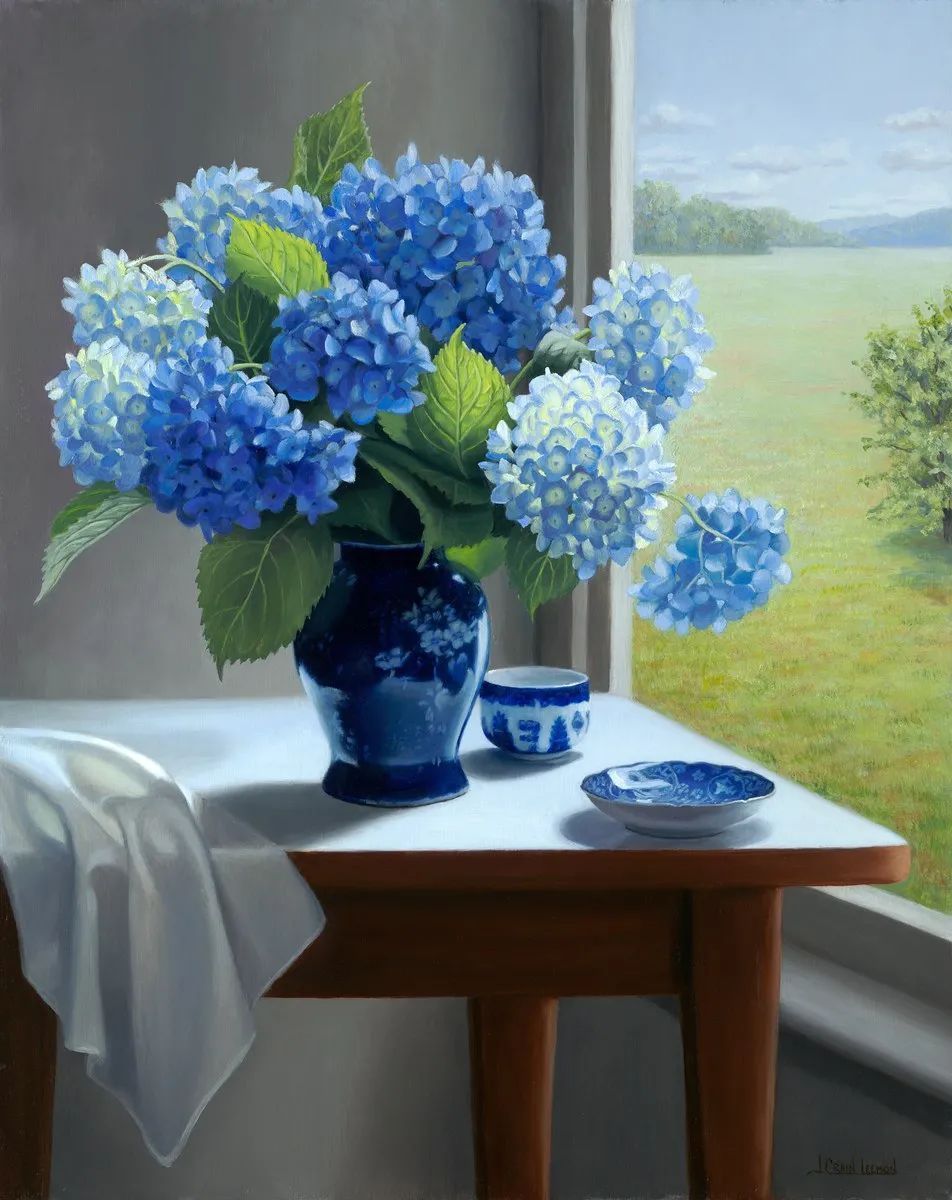 花卉|这位美国女艺术家笔下的花卉,魅力色彩,栩栩如生!