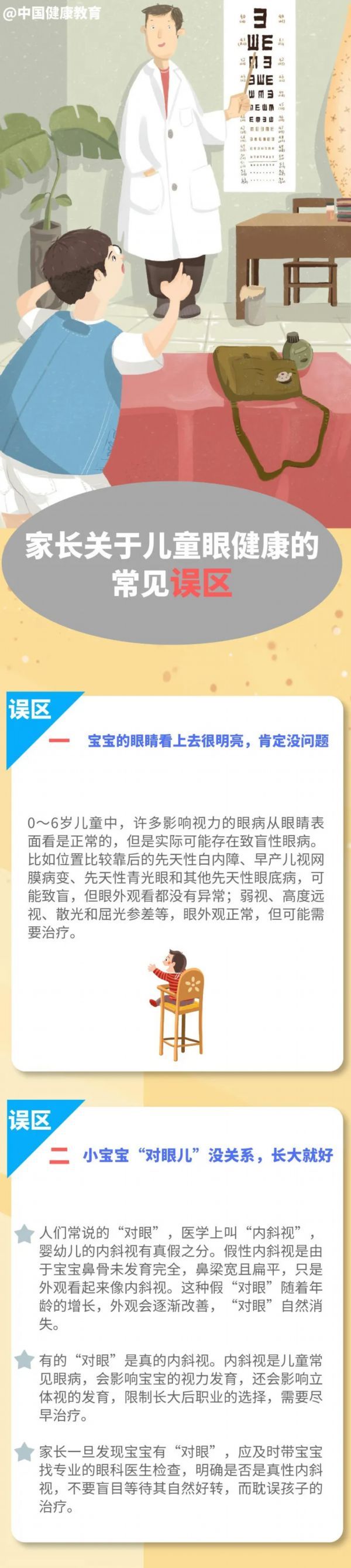 健康|【健康科普】家长关于儿童眼健康的常见误区