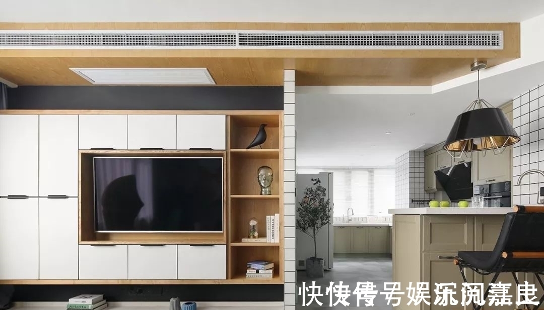 时尚|130㎡现代简约,书房天花是幅画,活力舒适好童趣