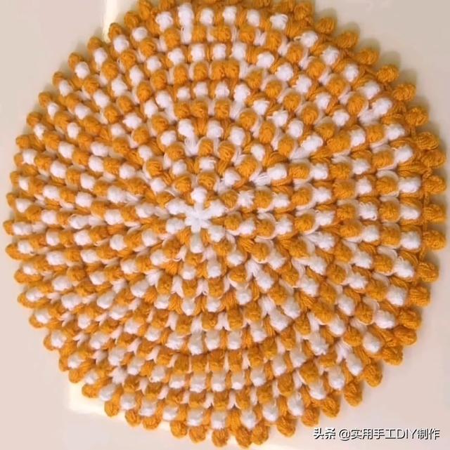 新手#「针织作品」32款只用到一种针法织出来的美垫子,新手留存备用