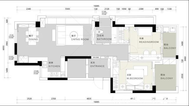 柜体|89㎡ 黑白灰的现代感加上原木的温暖，不知道这样的设计你喜欢吗？