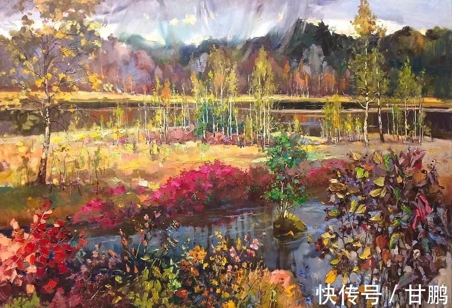 风景|风景油画，见过色彩丰富的，但没有见过这么美的