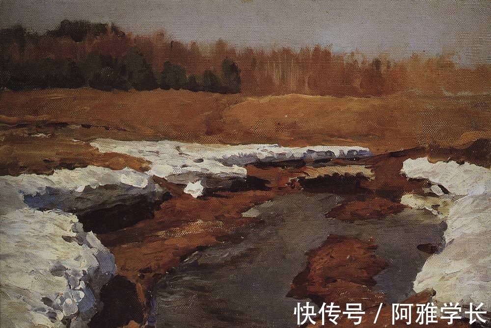 忧郁美|列维坦:一向以忧郁美画风著称,但也画过几幅艳丽愉悦的风景油画